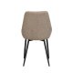 ROWICO Sierra spisebordstol - beige polyester og svart metall