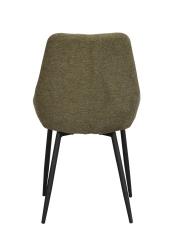 ROWICO Sierra spisebordstol - grnn polyester og svart metall