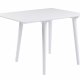 ROWICO Lotta Esstisch - weiß mit Klappe, quadratisch (80x80+25) 