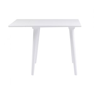 ROWICO Lotta spisebord - hvid m. klap, kvadratisk (80x80+25) 