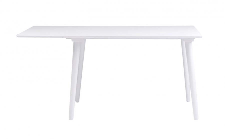 ROWICO Lotta spisebord - hvit med klaff (80x120+40) 
