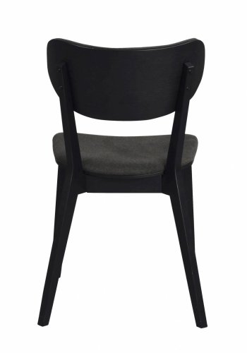 ROWICO Kato spisebordsstol - sort eg og grt stof