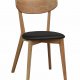 ROWICO Ami spisebordsstol - lakeret eg og sort PU lder