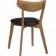 ROWICO Ami spisebordsstol - lakeret eg og sort PU lder