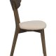 ROWICO Ami spisebordsstol - beige stof og brun eg