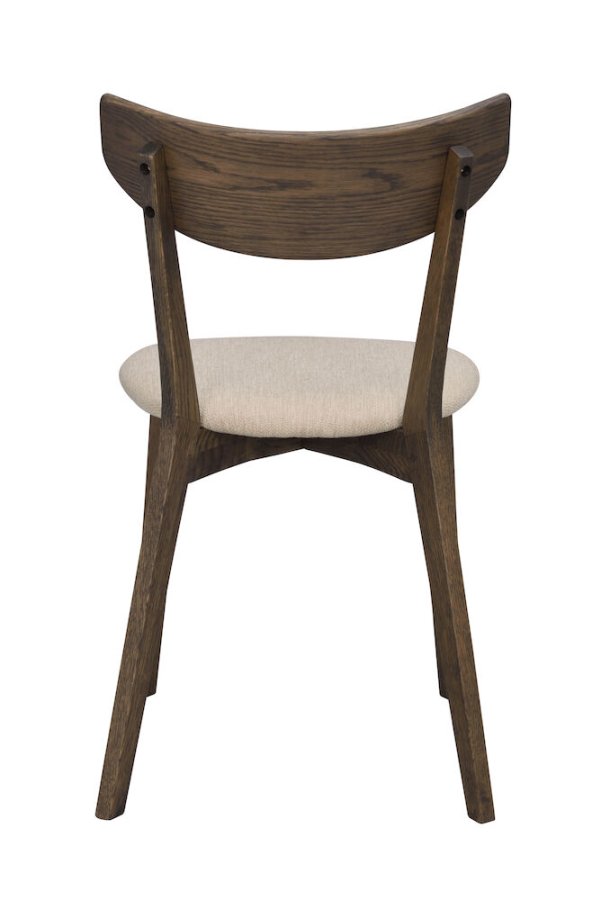 ROWICO Ami spisebordsstol - beige stof og brun eg