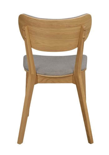 ROWICO Kato spisebordsstol - lysegr stof og natur egetr 