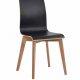 ROWICO Gracy Esszimmerstuhl - schwarzes Laminat/lackierte Eiche