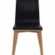 ROWICO Gracy Esszimmerstuhl - schwarzes Laminat/lackierte Eiche