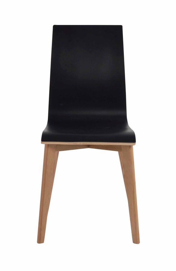 ROWICO Gracy Esszimmerstuhl - schwarzes Laminat/lackierte Eiche