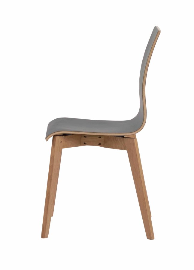 ROWICO Gracy Esszimmerstuhl - schwarzes Laminat/lackierte Eiche