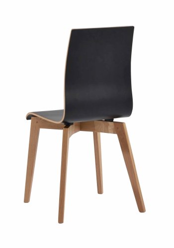 ROWICO Gracy Esszimmerstuhl - schwarzes Laminat/lackierte Eiche