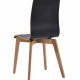 ROWICO Gracy Esszimmerstuhl - schwarzes Laminat/lackierte Eiche