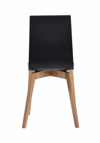ROWICO Gracy Esszimmerstuhl - schwarzes Laminat/lackierte Eiche