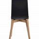 ROWICO Gracy Esszimmerstuhl - schwarzes Laminat/lackierte Eiche