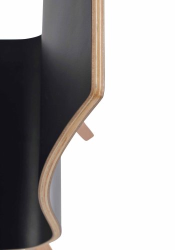 ROWICO Gracy Esszimmerstuhl - schwarzes Laminat/lackierte Eiche