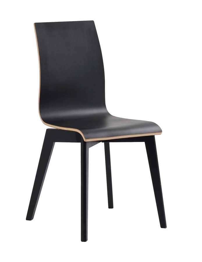 ROWICO Gracy Esszimmerstuhl - schwarzes Laminat/schwarz lackierte Eiche