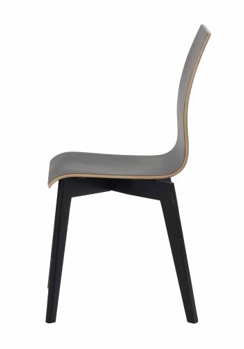 ROWICO Gracy Esszimmerstuhl - schwarzes Laminat/schwarz lackierte Eiche