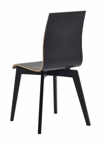 ROWICO Gracy Esszimmerstuhl - schwarzes Laminat/schwarz lackierte Eiche
