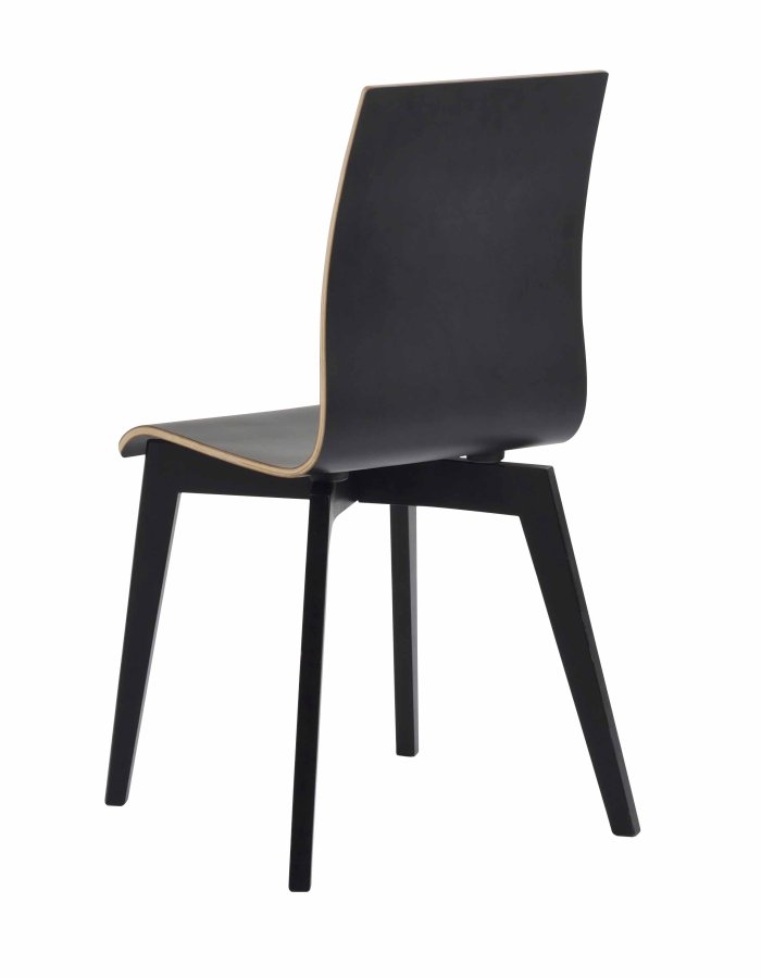 ROWICO Gracy Esszimmerstuhl - schwarzes Laminat/schwarz lackierte Eiche