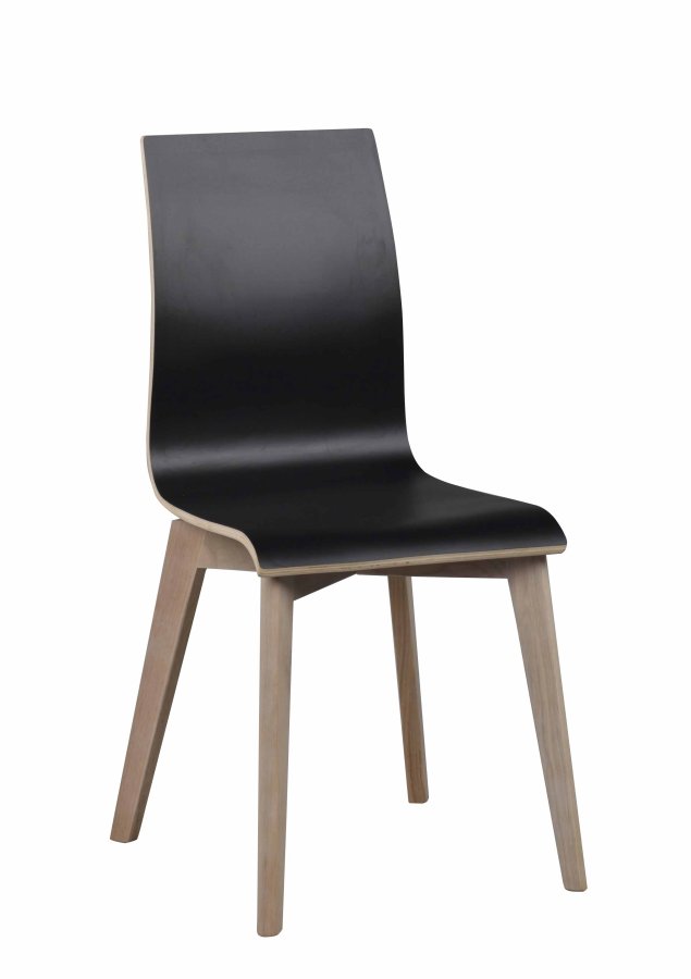 ROWICO Gracy spisestol - sort laminat/hvitpigmentert eik