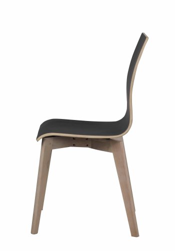 ROWICO Gracy spisestol - sort laminat/hvitpigmentert eik