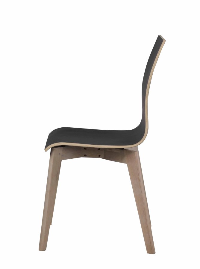 ROWICO Gracy spisestol - sort laminat/hvitpigmentert eik