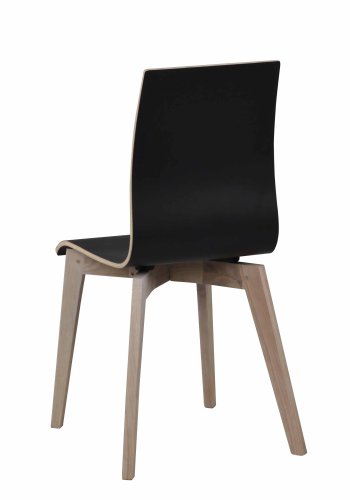 ROWICO Gracy spisestol - sort laminat/hvitpigmentert eik