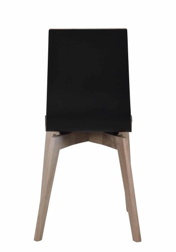 ROWICO Gracy spisestol - sort laminat/hvitpigmentert eik