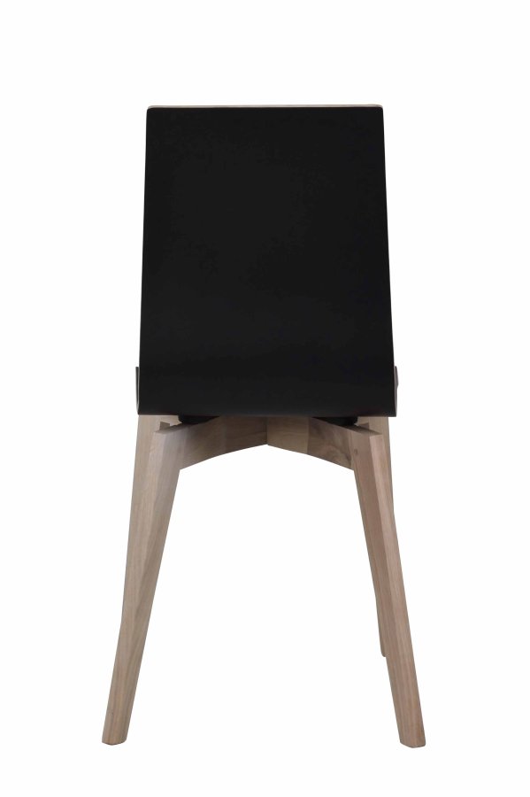 ROWICO Gracy spisestol - sort laminat/hvitpigmentert eik