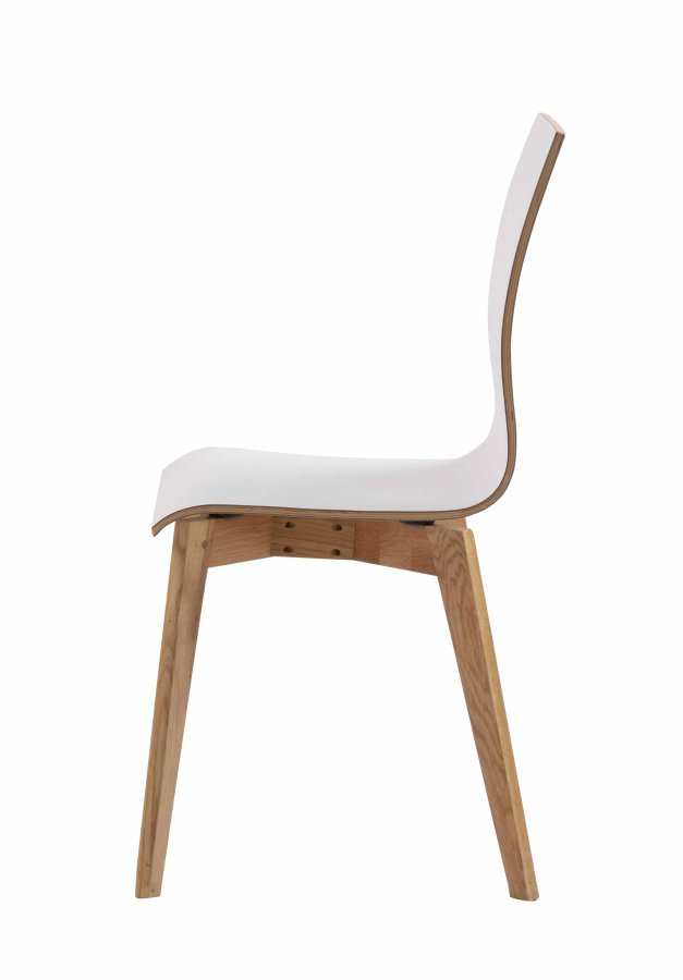 ROWICO Gracy spisestol - hvit laminat/eik 