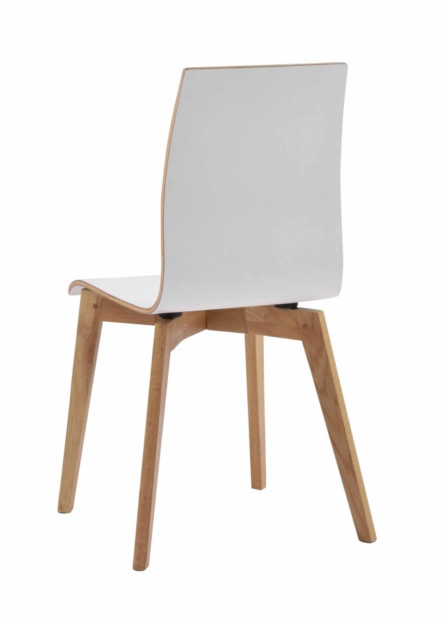 ROWICO Gracy spisestol - hvit laminat/eik 