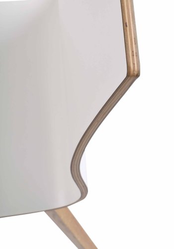 ROWICO Gracy spisestol - hvit laminat/eik 