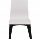ROWICO Gracy spisebordsstol - hvid laminat/sort eg 