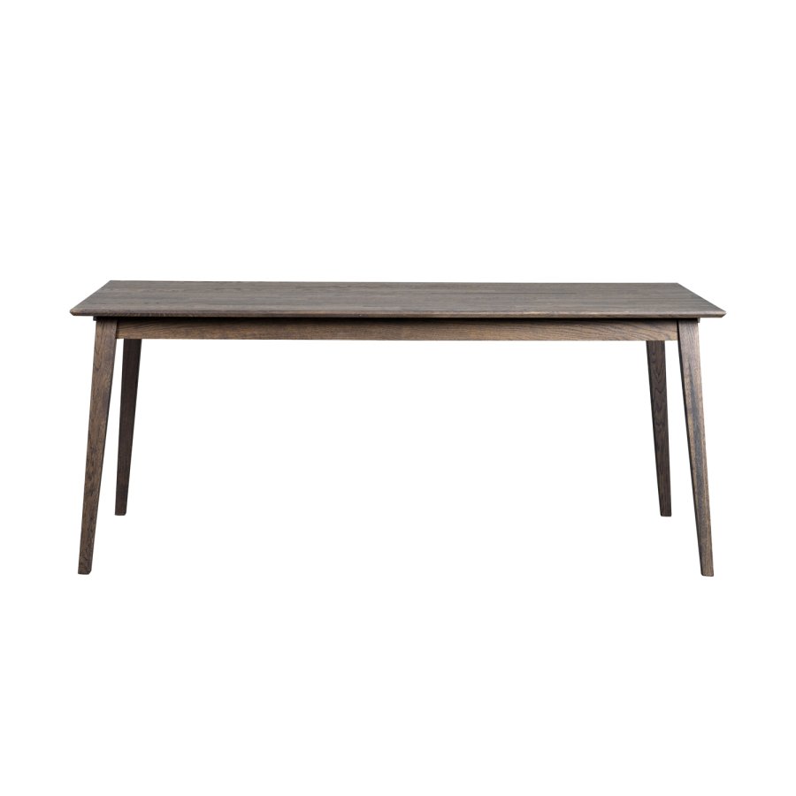 ROWICO rektangulr Filippa spisebord m. udtrk - mrkebrun eg (180x90)