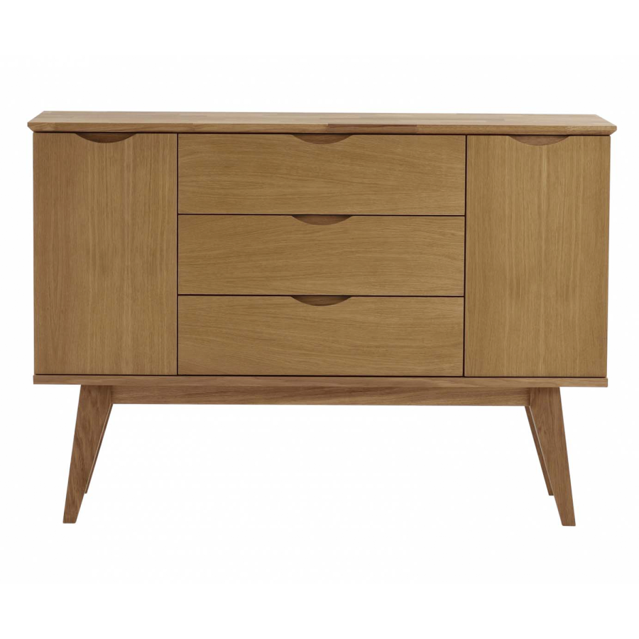 ROWICO Filippa sknk, m. 2 lger og 3 skuffer  - natur egefinér og eg