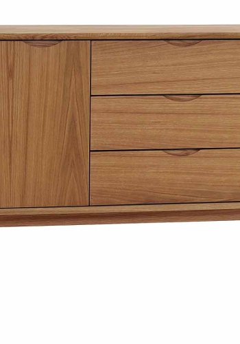 ROWICO Filippa sknk, m. 3 lger og 3 skuffer - natur egefinér og eg