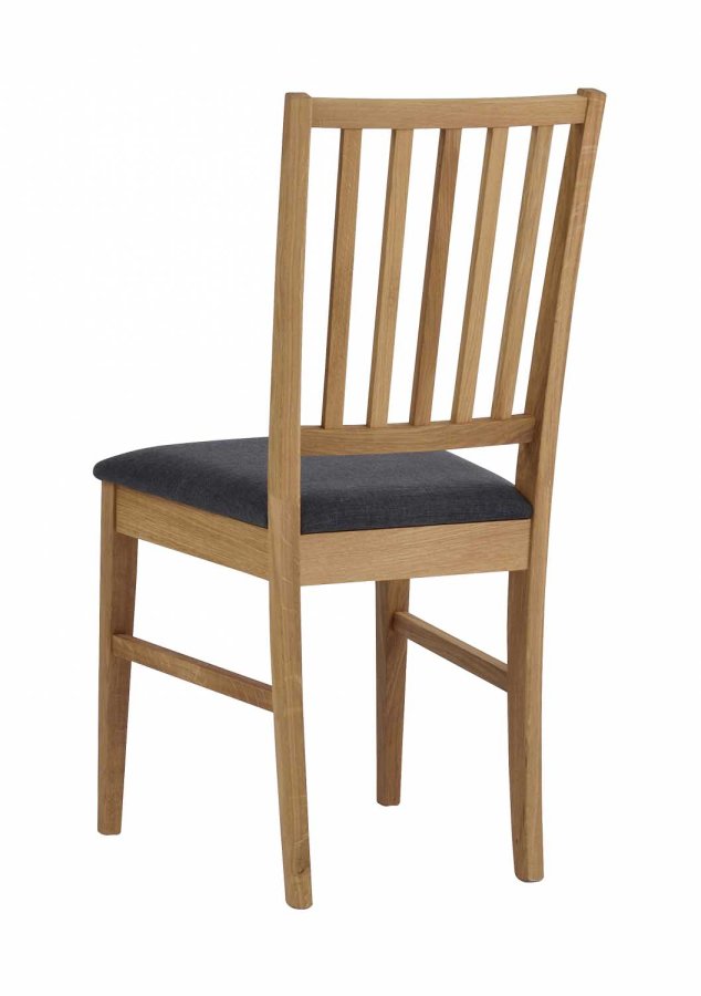 ROWICO Filippa spisebordsstol - olieret eg, gr stofhynde