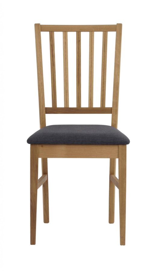 ROWICO Filippa spisebordsstol - olieret eg, gr stofhynde