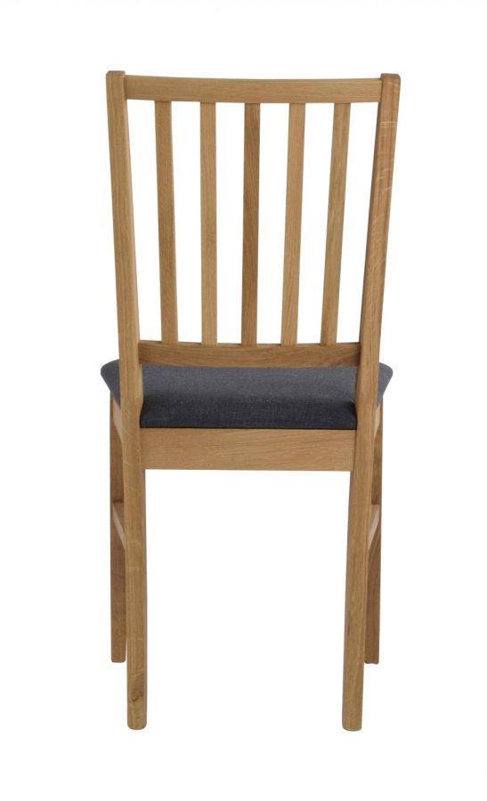 ROWICO Filippa spisebordsstol - olieret eg, gr stofhynde