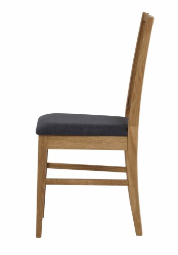 ROWICO Filippa spisebordsstol - olieret eg, gr stofhynde