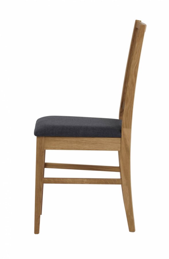 ROWICO Filippa spisebordsstol - olieret eg, gr stofhynde