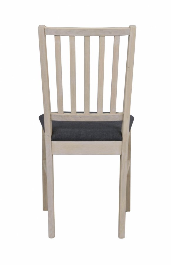 ROWICO Filippa spisebordsstol - hvidpigmenteret eg/gr stofhynde