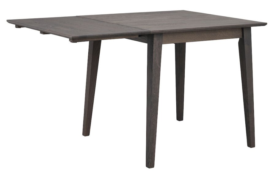 ROWICO Filippa klapbord, kvadratisk - mrkebrun eg (80(+45)x80)