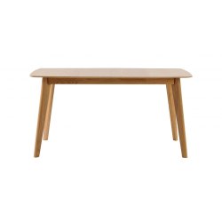 Cirrus spisebord - lakeret eg, m. butterfly tillgsplade (150x90)