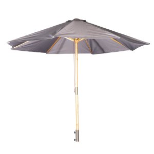 VENTURE DESIGN Naxos parasol 3m - natur tr og sort polyester 