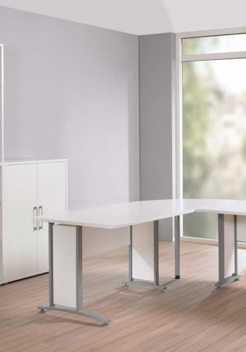 
TVILUM prima skænk - hvidt træ, laminat, 2 låger
