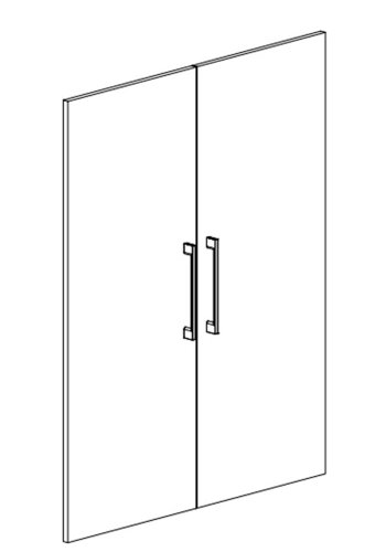 
TVILUM prima skænk - egestruktur træ, 2 låger
