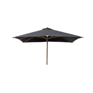 VENTURE DESIGN Naxos parasol 3m - natur tr og sort polyester 