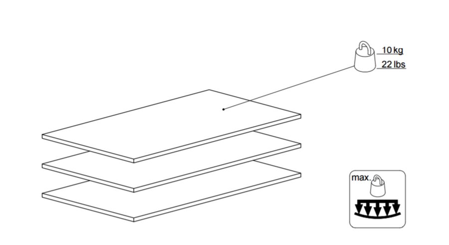 
TVILUM Verona skydedørsskab - hvid/grå træ, 2 skydedøre med hylder
